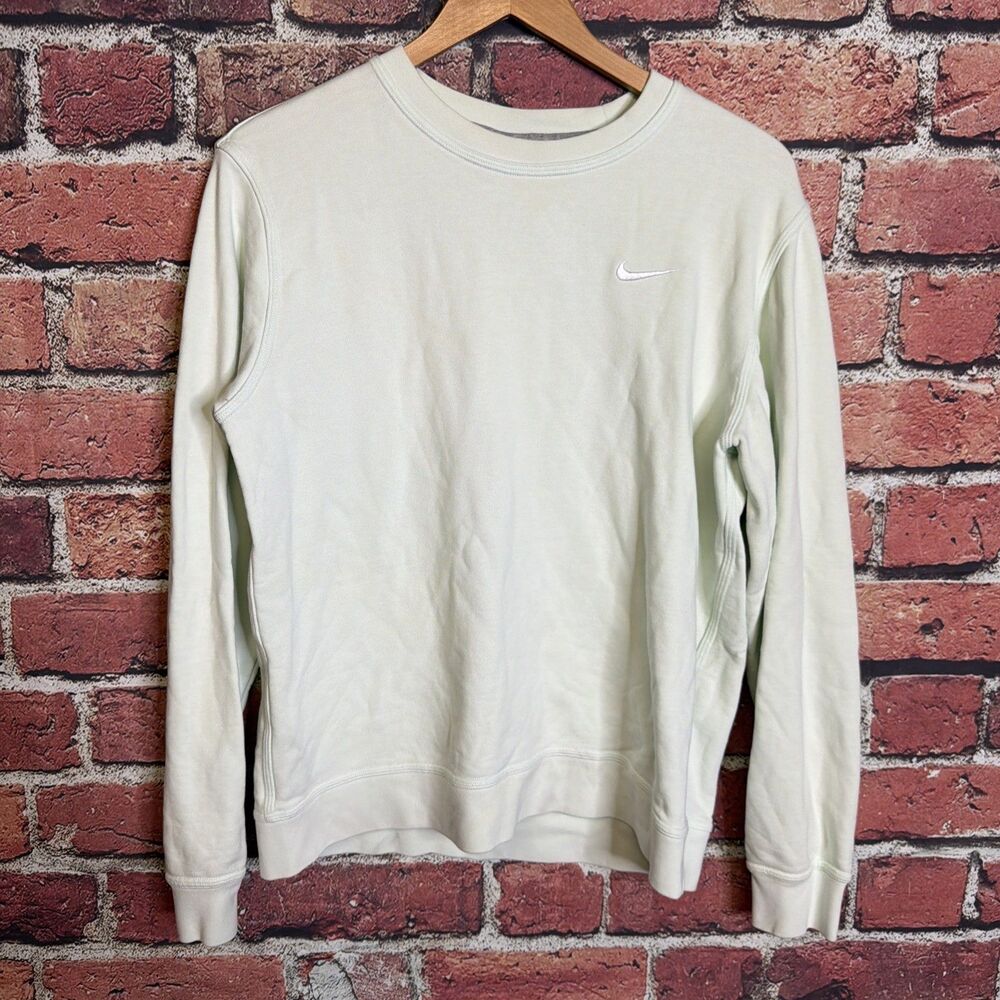 Nike Club Fleece Crewneck Sweatshirts Mens L Mint Green